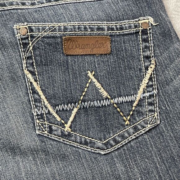 VTG Wranglers Woman’s Low Rise Bootcut Jean Size 30 Y2K Western Coastal Cowgirl - Picture 10 of 11